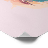 Poster Aquarelle Cute Hoded Ninja Chat (Coin)