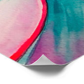 Poster Aquarelle d'agave succulent art (Coin)