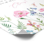 Poster Aquarelle Dainty SPring Meadow Douche Mimosa Bar (Coin)