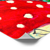 Poster Aquarelle d'automne en continu motif avec mus feui (Coin)