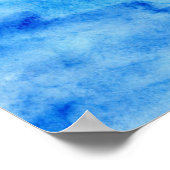 Poster Aquarelle de baleine magique (Coin)