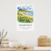 Poster Aquarelle de Bamburgh 2 (Cuisine)