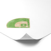 Poster Aquarelle de base-ball (Coin)