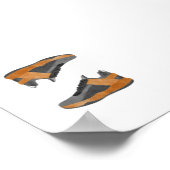 Poster Aquarelle de basket-ball (Coin)