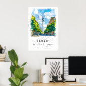 Poster Aquarelle de Berlin 1 (Bureau à domicile)