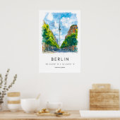 Poster Aquarelle de Berlin 1 (Cuisine)