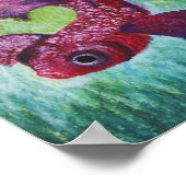 Poster Aquarelle de Betta fish (Coin)
