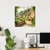 Poster Aquarelle de charme dans les Cotswolds Travel (Bureau à domicile)