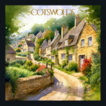Poster Aquarelle de charme dans les Cotswolds Travel<br><div class="desc">Cette affiche représente vraiment la vision magique que nous avons de ces petites villes de la région de Cotswolds au Royaume-Uni — le charme des chemins, des maisons et des fleurs et l'histoire derrière eux. Appréciez le poster pour vous-même ou en cadeau. Si vous avez des questions, envoyez un conversation...</div>