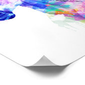 Poster Aquarelle de cheval, Peinture de cheval, Art du ch (Coin)