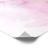 Poster Aquarelle de fleur de Stargazer Lily - wb 03 (Coin)