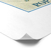 Poster Aquarelle de fleurs 3 (Coin)