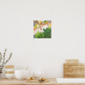 Poster Aquarelle de fleurs de cerises Sakura Printemps (Cuisine)