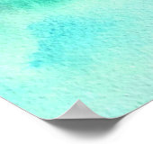 Poster Aquarelle de fleurs roses (Coin)