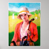 Poster Aquarelle de golf vintage (Devant)