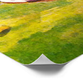 Poster Aquarelle de golf vintage 1934 (Coin)