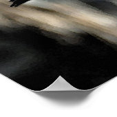 Poster Aquarelle de la cuillère de rotation (Coin)