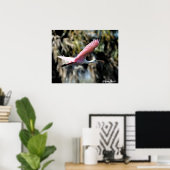 Poster Aquarelle de la cuillère de rotation (Bureau à domicile)