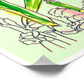 Poster Aquarelle de la racine du gingembre (Coin)