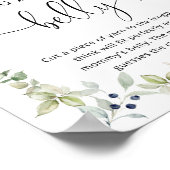 Poster Aquarelle de la taille du ventre de maman (Coin)