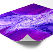 Poster Aquarelle de l'âme de fleurs violettes (Coin)