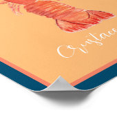 Poster Aquarelle de langouste de homard (Coin)