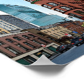 Poster Aquarelle de l'édifice Gooderham de Toronto (Coin)