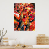 Poster Aquarelle de l'érable japonais (Cuisine)