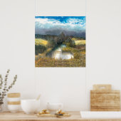 Poster aquarelle de l'étang d'automne (Cuisine)