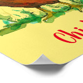 Poster Aquarelle de l'île Rhode (Coin)