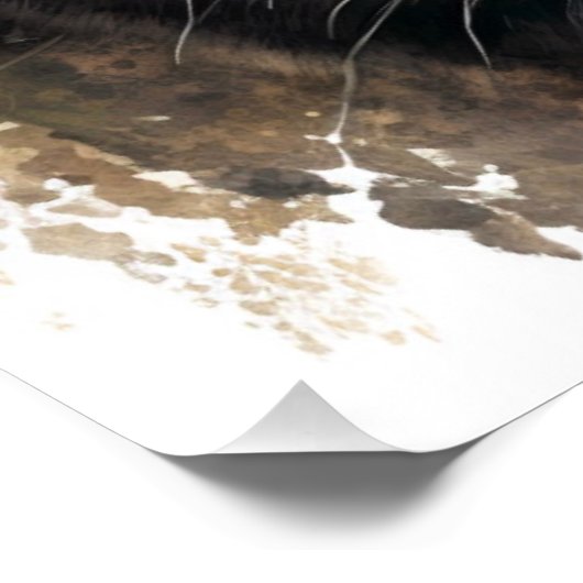 Poster Aquarelle de l'image de tableau noir (Coin)