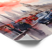 Poster aquarelle de Londres (Coin)