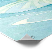 Poster aquarelle de nénuphar (Coin)