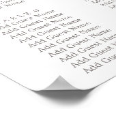 Poster Aquarelle de pêche Carte de siège Floral Australie (Coin)