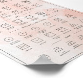 Poster Aquarelle de pêche du guide de blanchisserie (Coin)