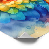 Poster Aquarelle de perroquet (Coin)