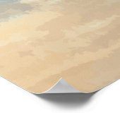 Poster Aquarelle de plage (Coin)