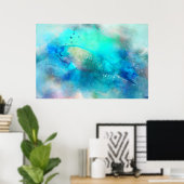 Poster Aquarelle de poisson tropical hawaïen - poisson pe (Bureau à domicile)