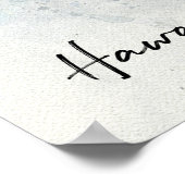 Poster Aquarelle de poisson tropicale hawaïenne - Idole m (Coin)