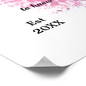 Poster Aquarelle de prière de sérénité (Coin)