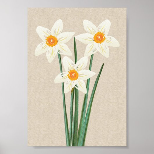Poster Aquarelle de printemps fraîche (Devant)
