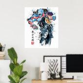 Poster Aquarelle de restauration et de régénération (Bureau à domicile)