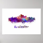 Poster Aquarelle de Rochester (Devant)