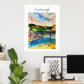 Poster Aquarelle de Scarborough (Bureau à domicile)