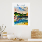 Poster Aquarelle de Scarborough (Cuisine)