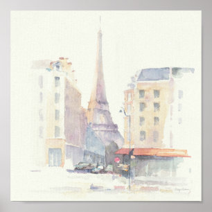 Poster Aquarelle de Tour Eiffel   Paris