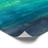 Poster Aquarelle de truite arc-en-ciel Imprimer par Molly (Coin)