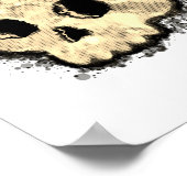 Poster Aquarelle demi-teinte de sépia (Coin)