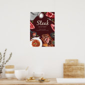Poster Aquarelle des aliments à vapeur (Cuisine)