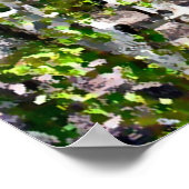 Poster Aquarelle des bouleaux sur toile 24x18 (Coin)